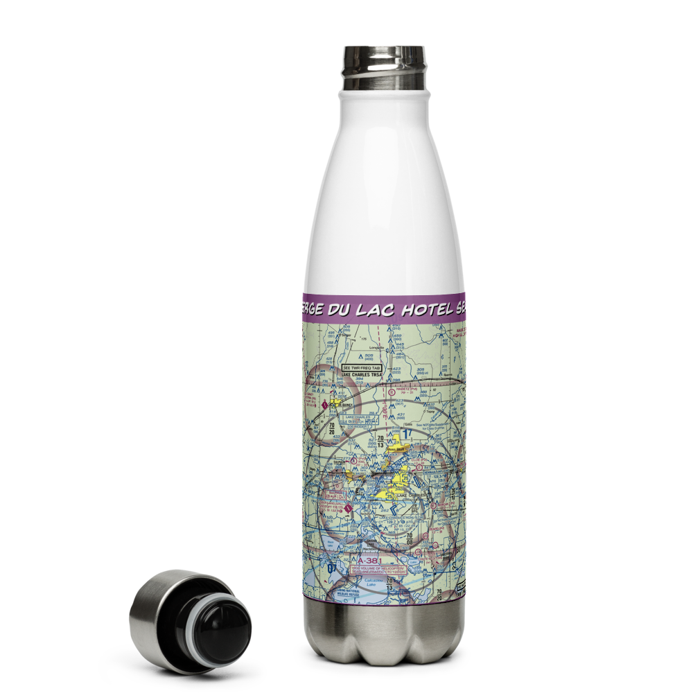 L Auberge du Lac Hotel Seaplane Base (29LS) VFR Sectional Water Bottle 