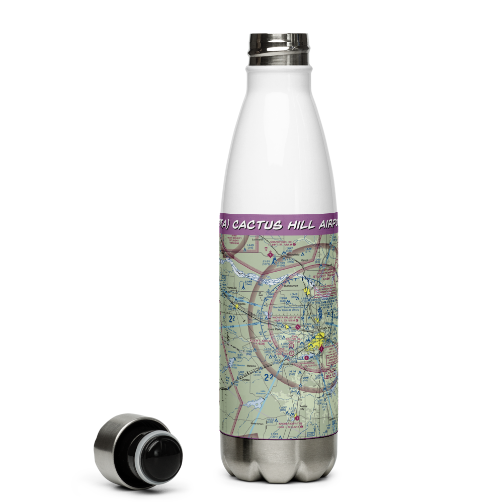 Cactus Hill Airport (29TA) VFR Sectional Water Bottle 