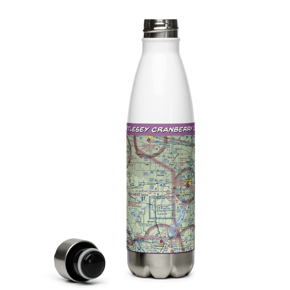 Whittlesey Cranberry Co Airport (29WI) VFR Sectional Water Bottle 