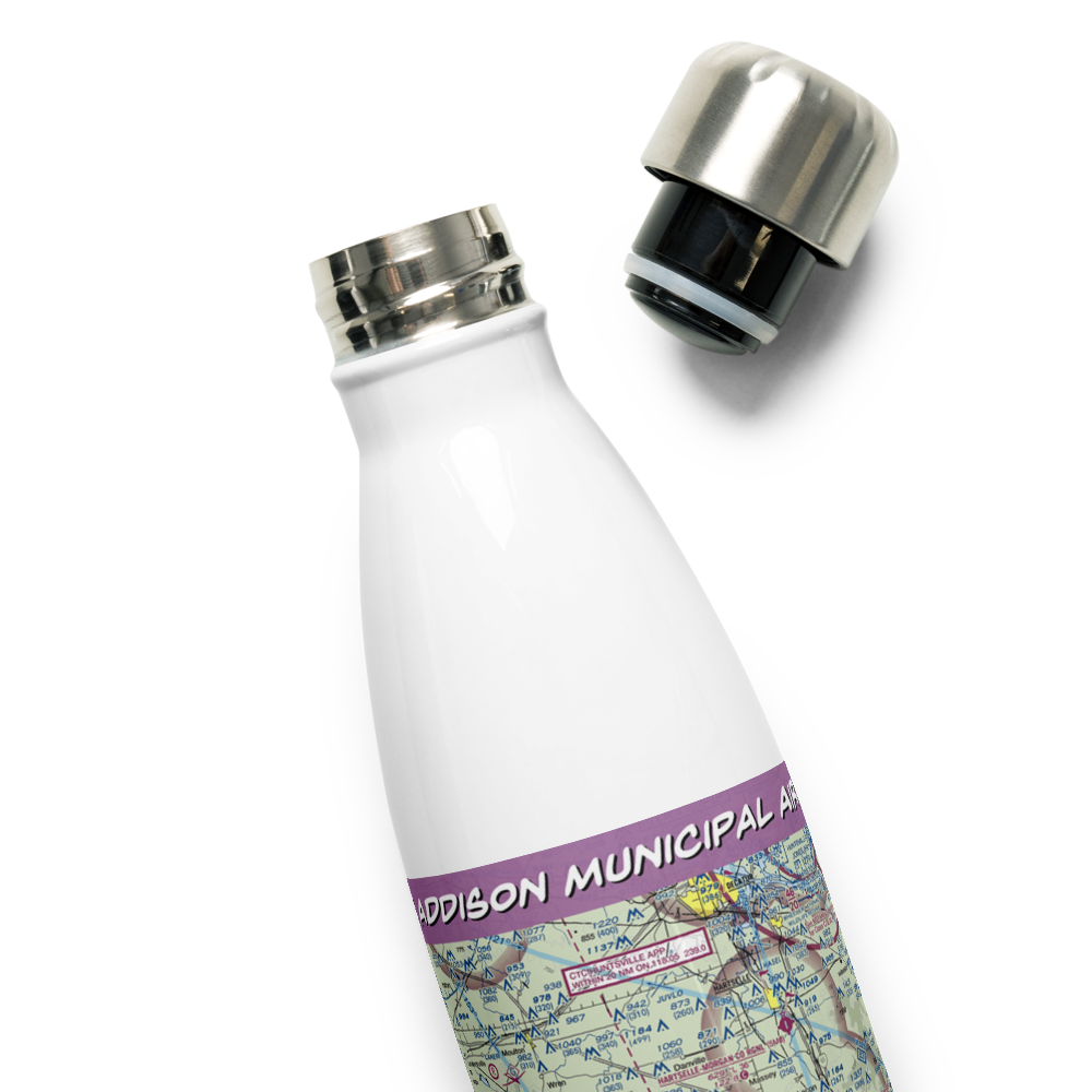 Addison Municipal Airport (2A8) VFR Sectional Water Bottle 