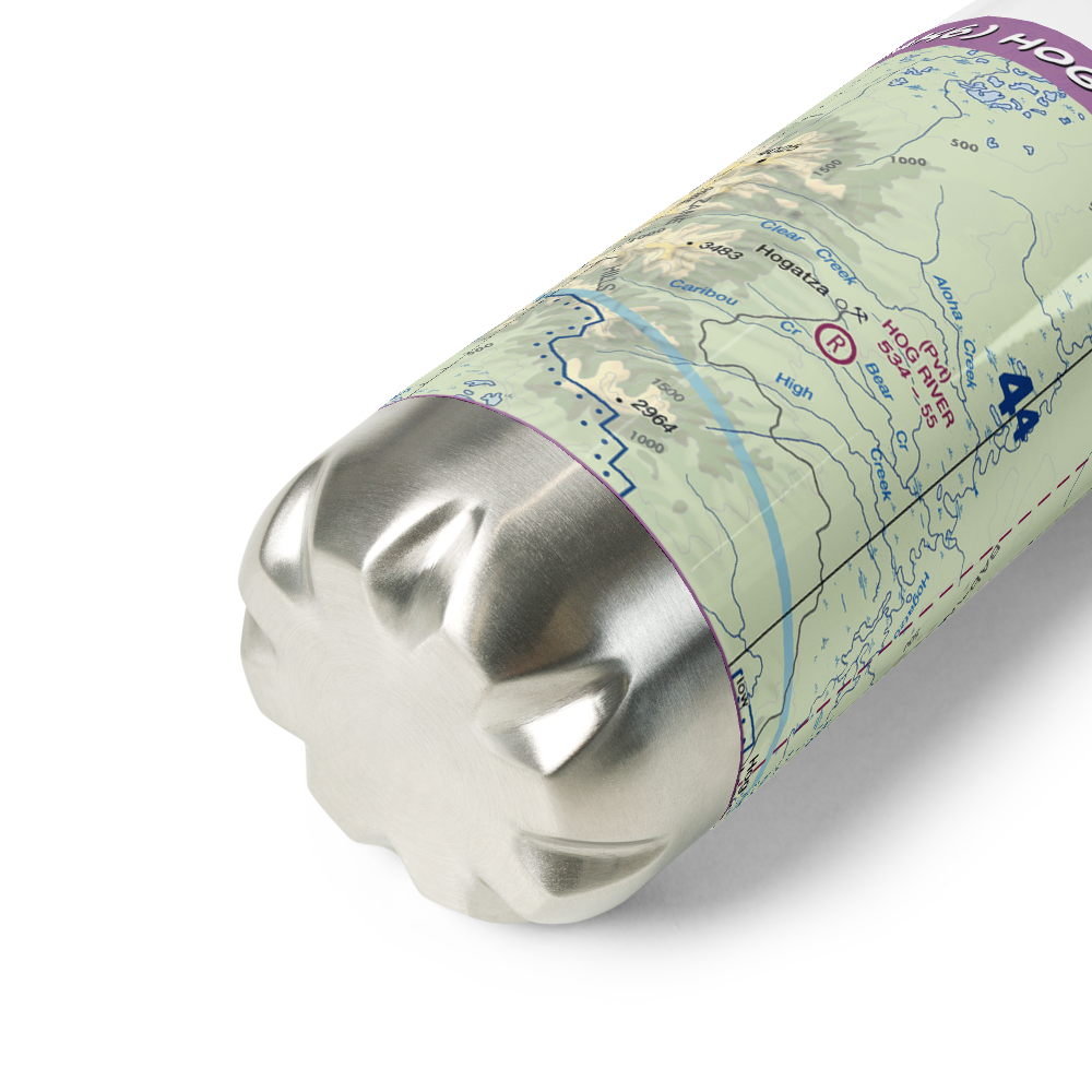 Hog River Airport (2AK6) VFR Sectional Water Bottle 