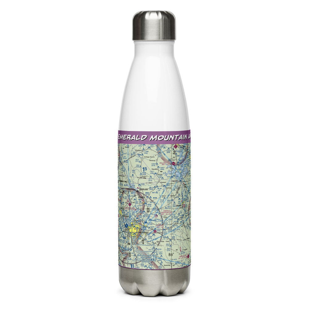 Emerald Mountain Airport (2AL3) VFR Sectional Water Bottle 