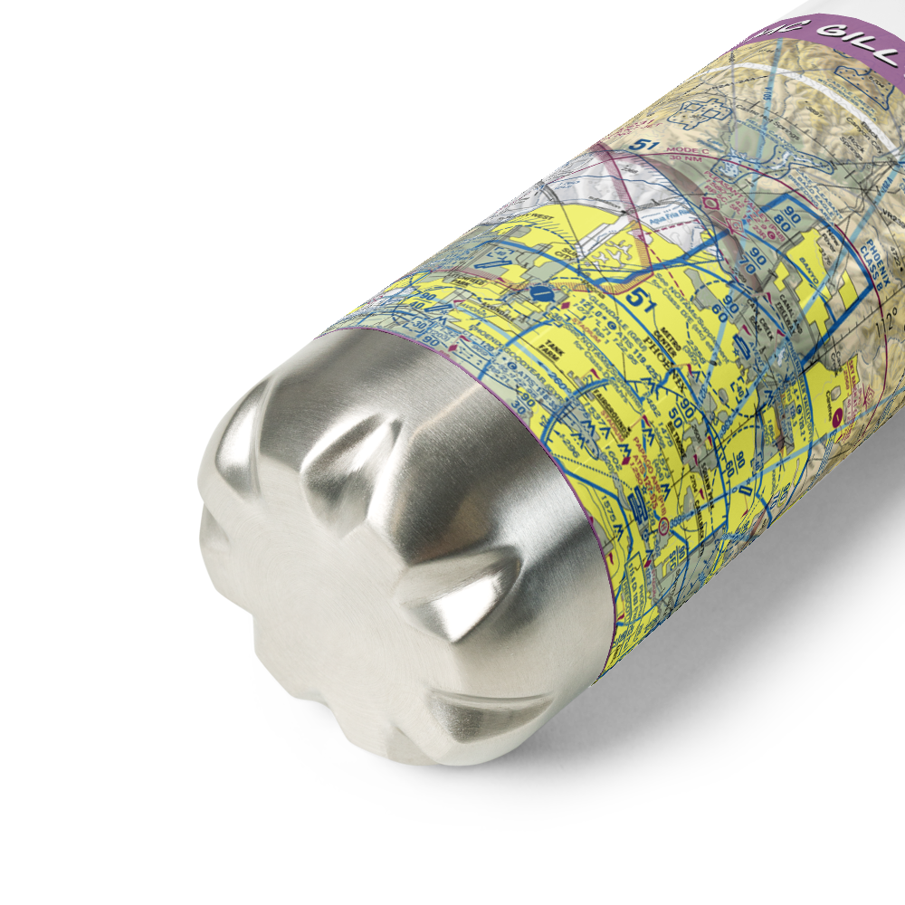 Mc Gill's Ultralight Field (2AZ7) VFR Sectional Water Bottle 