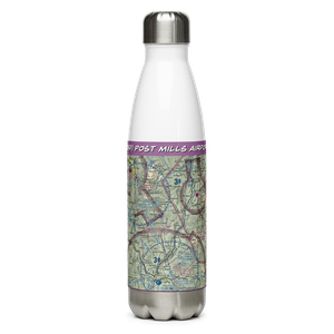 Post Mills Airport (2B9) VFR Sectional Water Bottle
