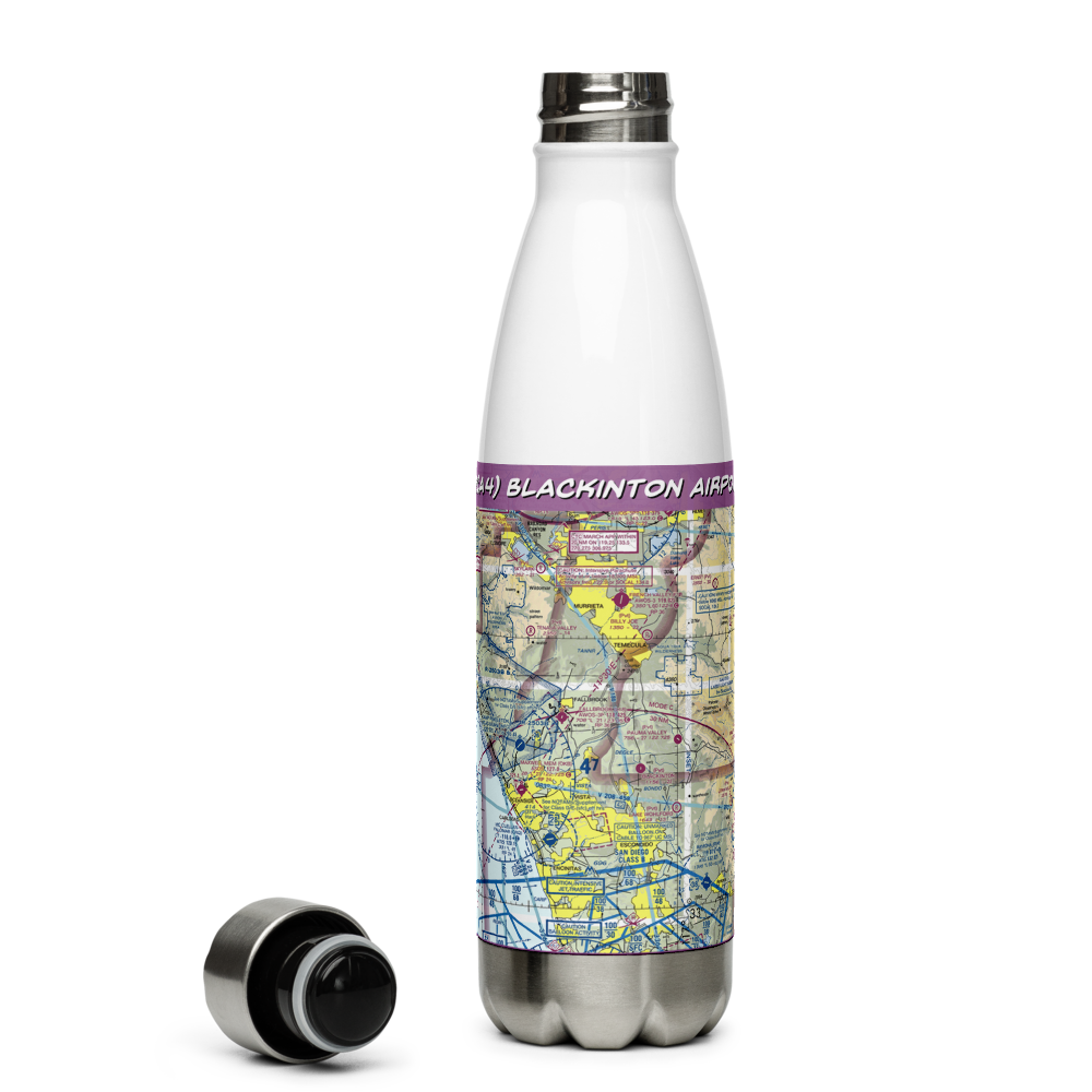 Blackinton Airport (2CA4) VFR Sectional Water Bottle 