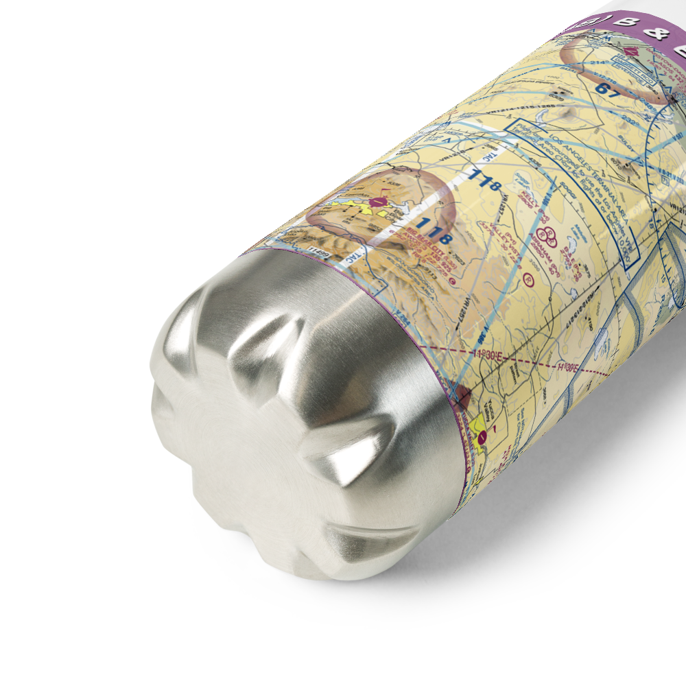 B & E Ranch Airport (2CA8) VFR Sectional Water Bottle 
