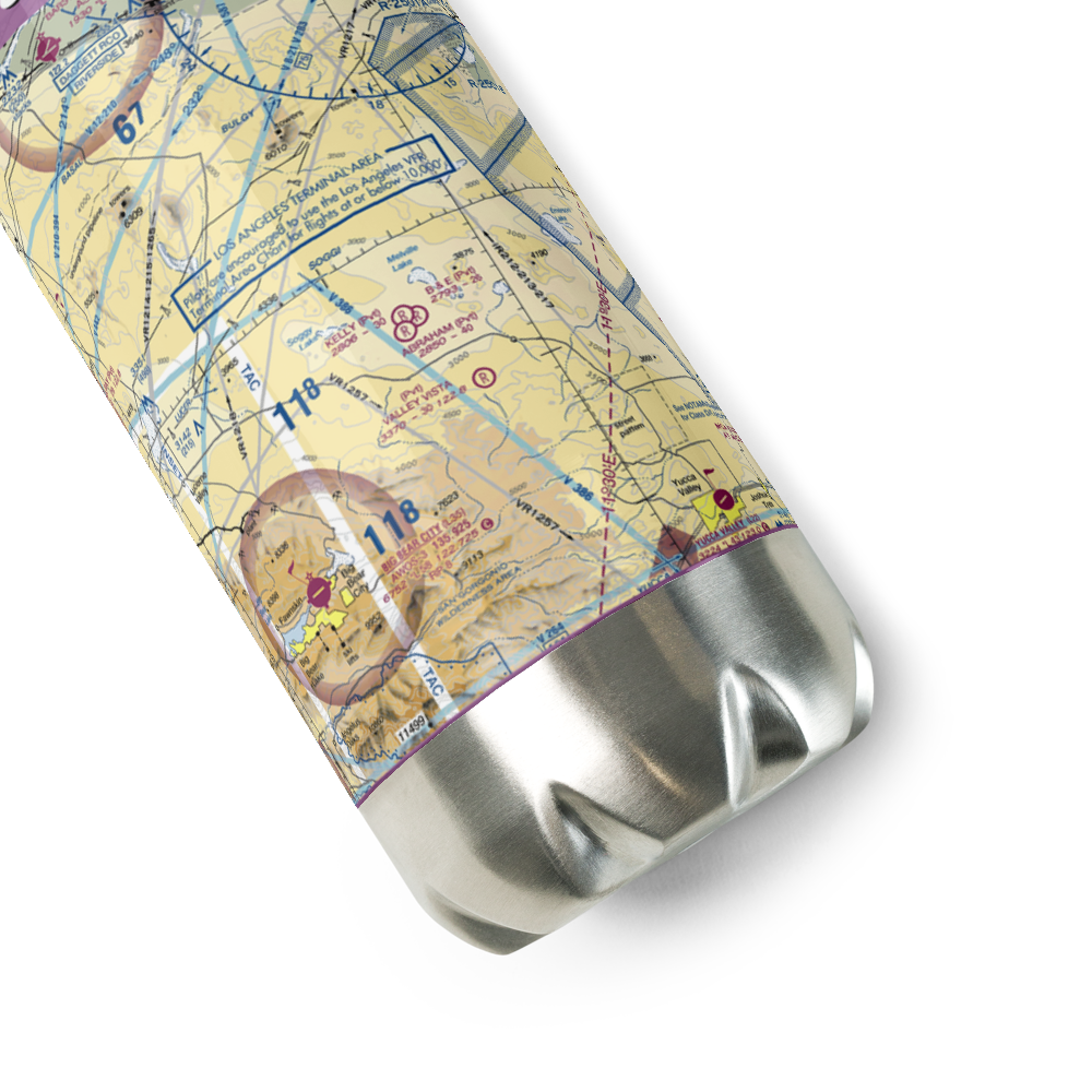 B & E Ranch Airport (2CA8) VFR Sectional Water Bottle 