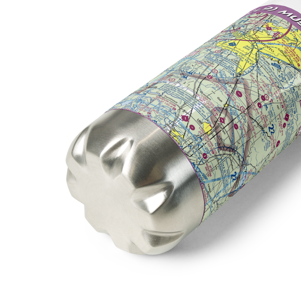 Mustang Airport (2CL9) VFR Sectional Water Bottle 