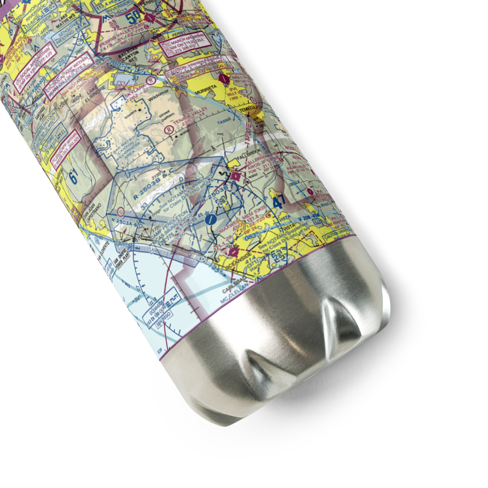 Tenaja Valley Airport (2CN3) VFR Sectional Water Bottle 