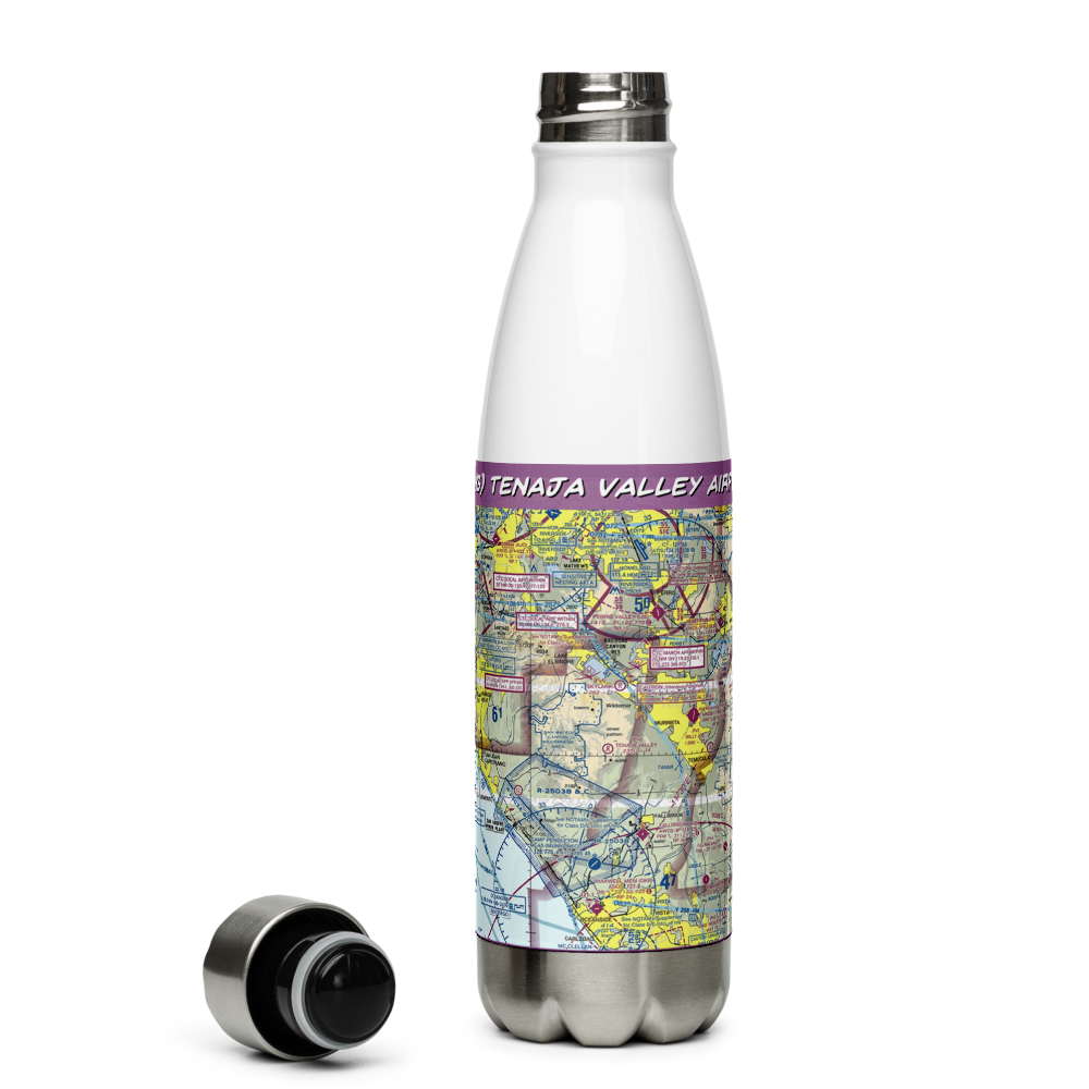 Tenaja Valley Airport (2CN3) VFR Sectional Water Bottle 