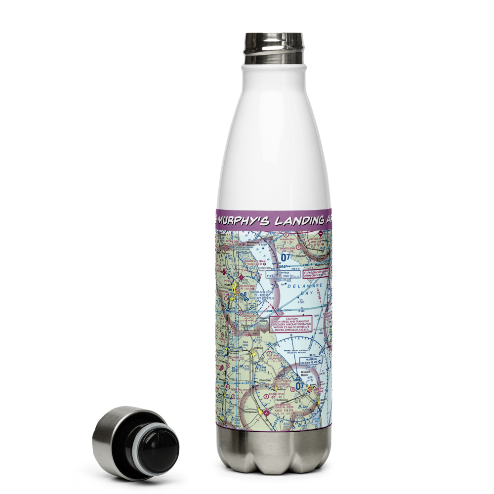 Murphy's Landing Airport (2DE8) VFR Sectional Water Bottle 