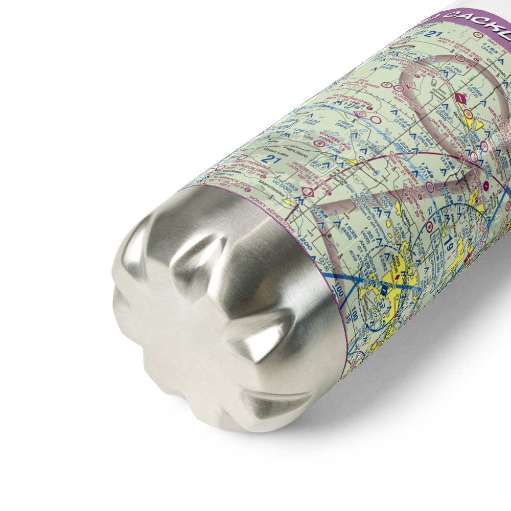 Cackleberry Airport (2E8) VFR Sectional Water Bottle 