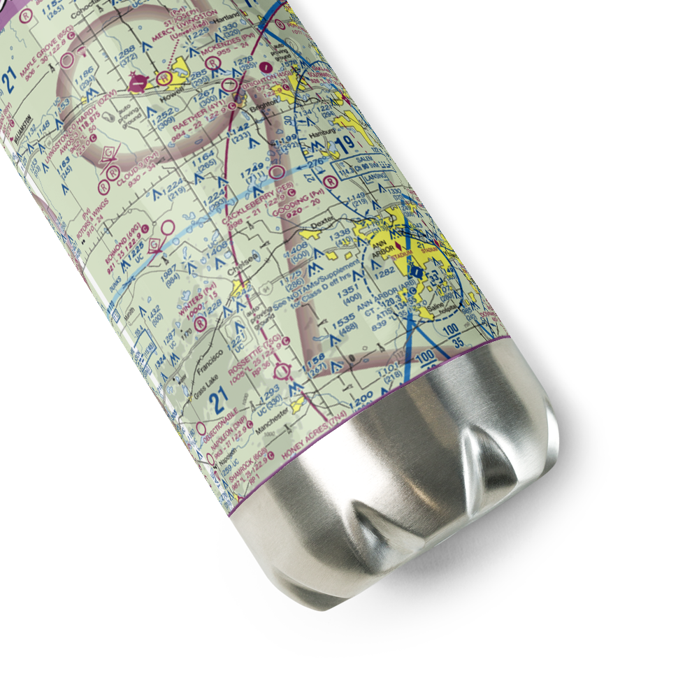 Cackleberry Airport (2E8) VFR Sectional Water Bottle 