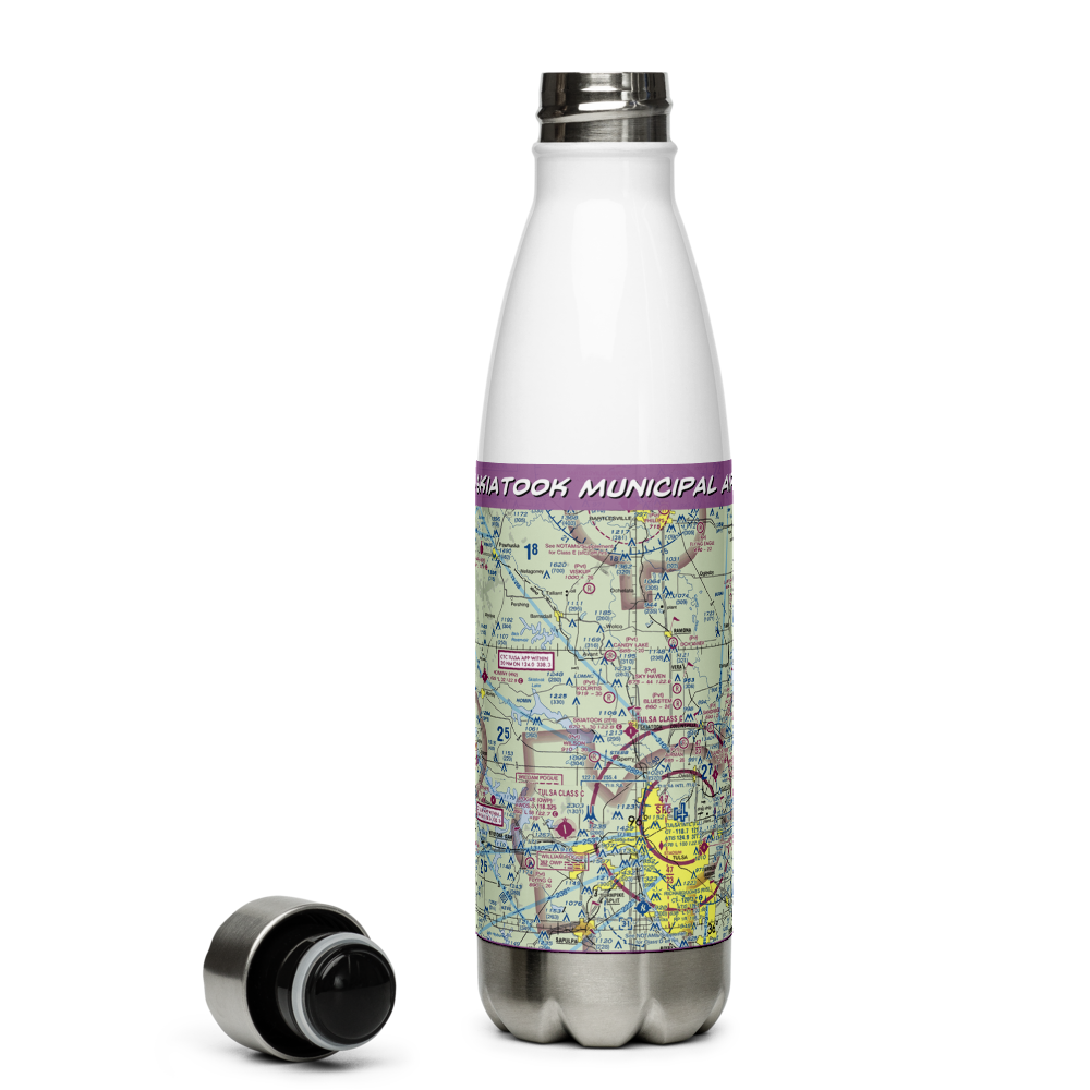 Skiatook Municipal Airport (2F6) VFR Sectional Water Bottle 