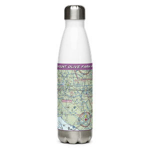 Mount Olive Farm Airport (2FA9) VFR Sectional Water Bottle