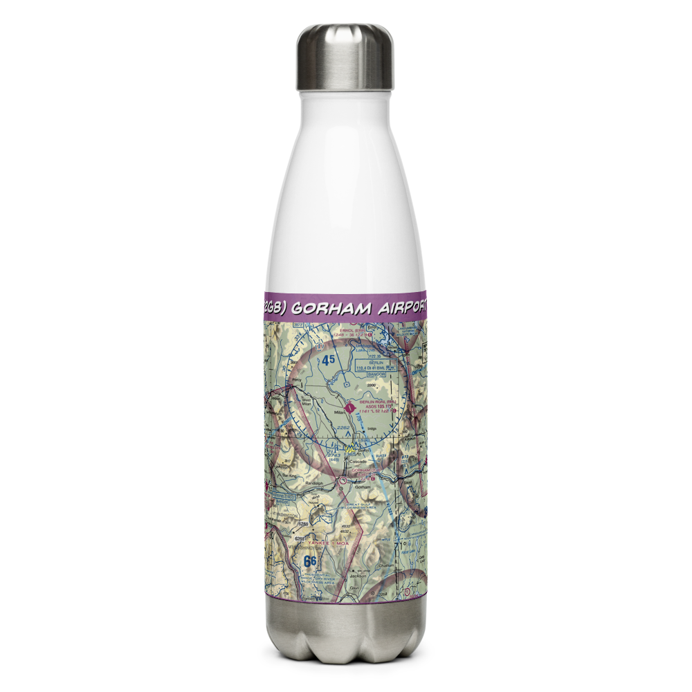 Gorham Airport (2G8) VFR Sectional Water Bottle 
