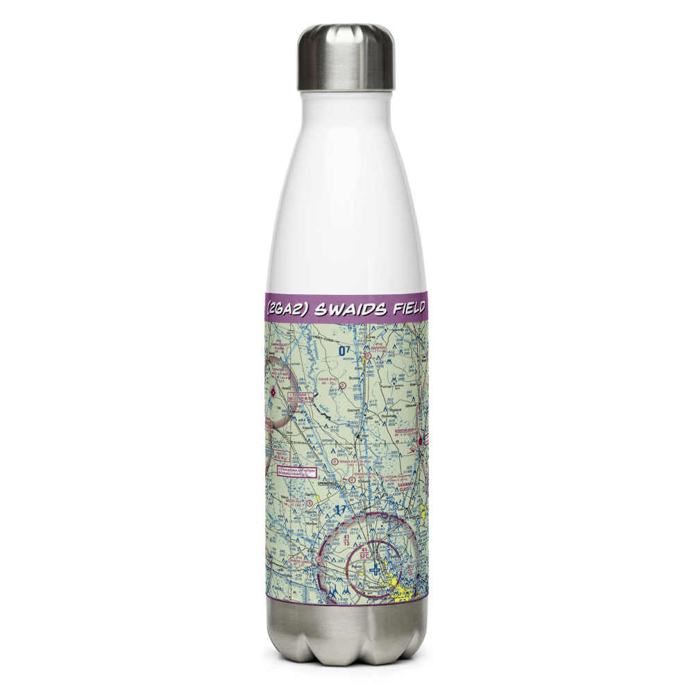Swaids Field (2GA2) VFR Sectional Water Bottle 