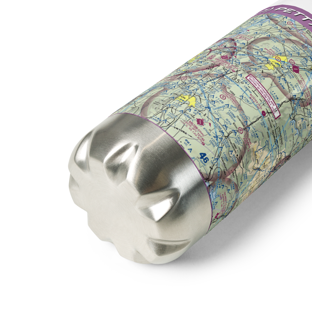 Petty Farms Airport (2GE7) VFR Sectional Water Bottle 