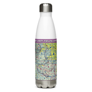 Andy Fields Airport (2GE8) VFR Sectional Water Bottle