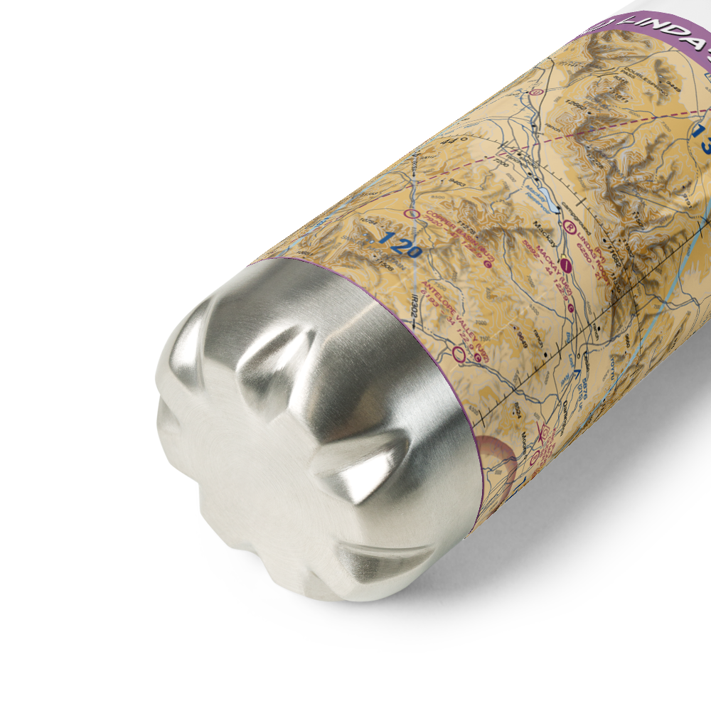 Linda's Roost Airport (2ID2) VFR Sectional Water Bottle 