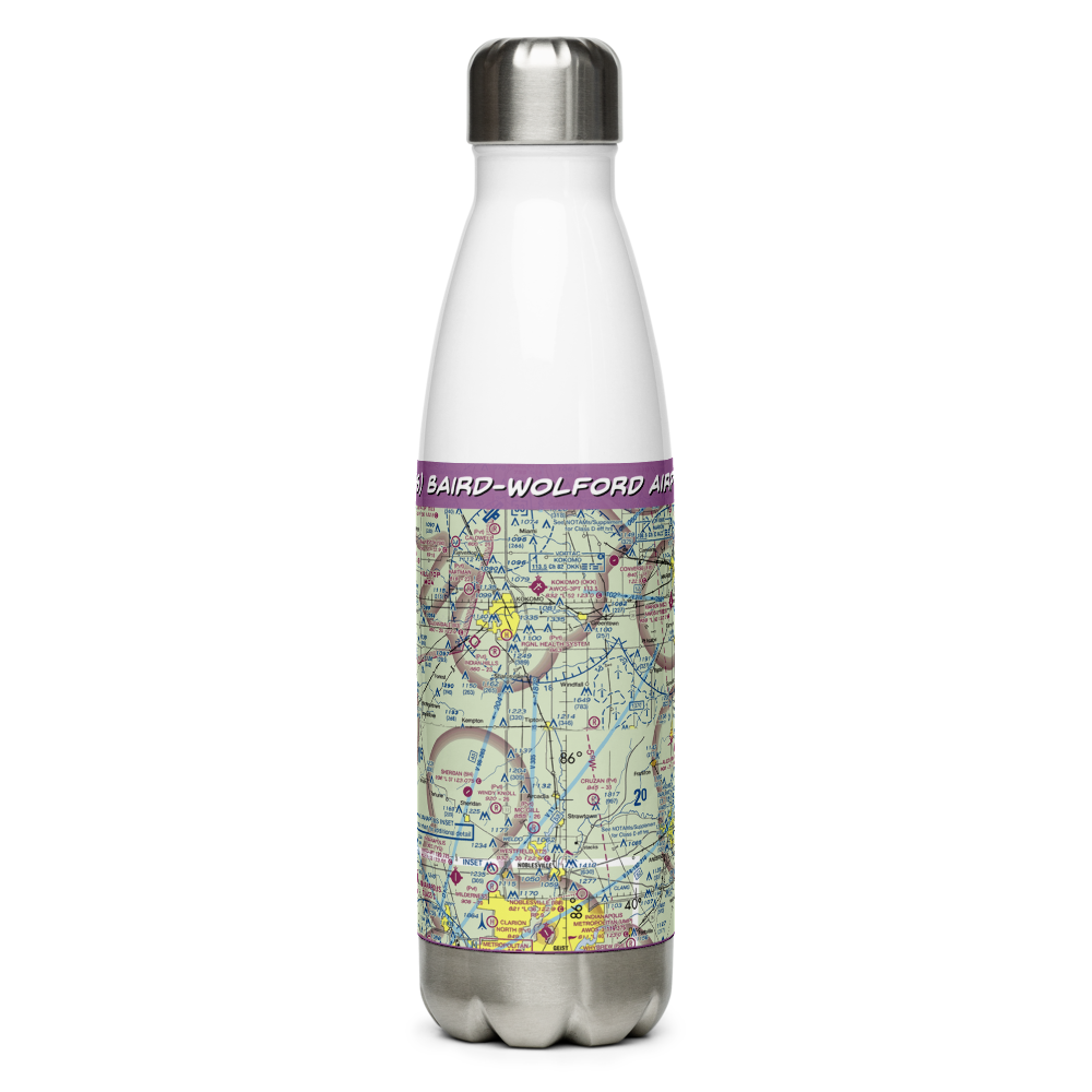 Baird-Wolford Airport (2II6) VFR Sectional Water Bottle 