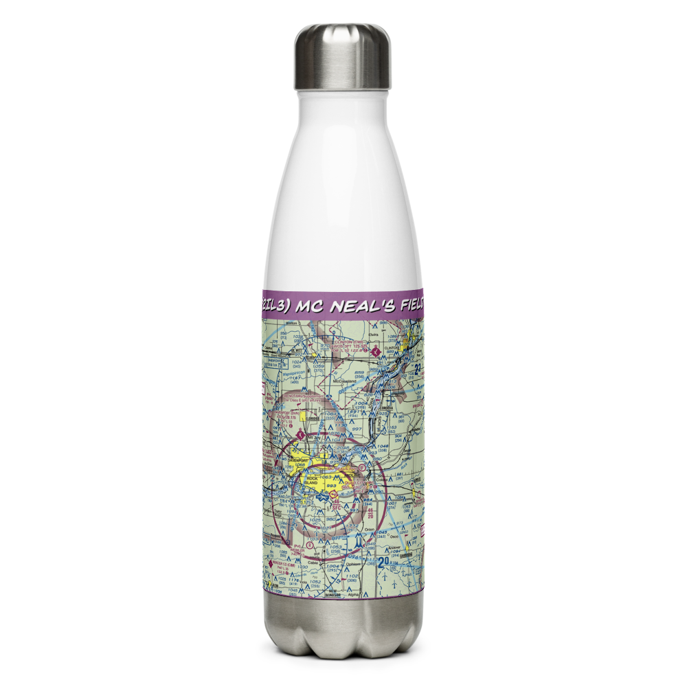 Mc Neal's Field (2IL3) VFR Sectional Water Bottle 