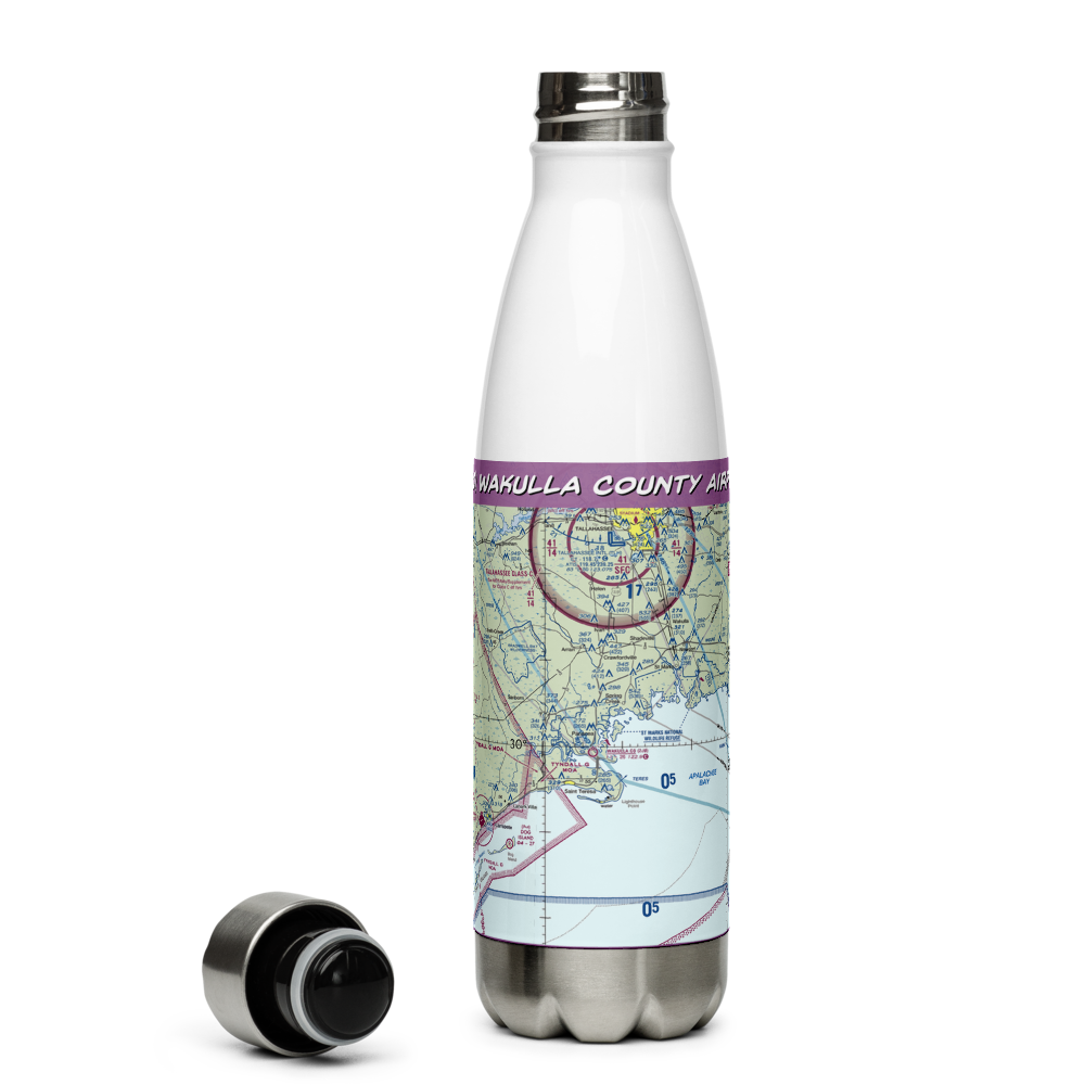 Wakulla County Airport (2J0) VFR Sectional Water Bottle 