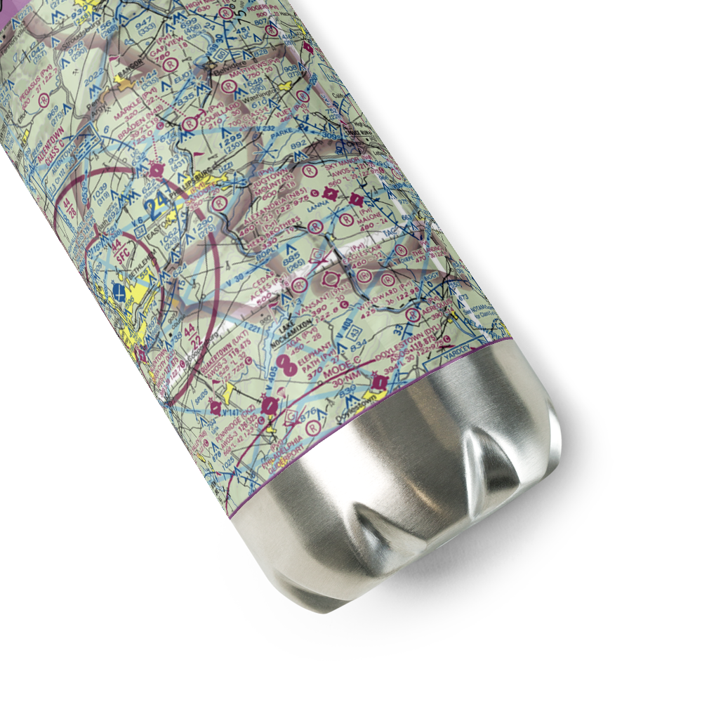 Alba Vineyard Balloonport (2JY7) VFR Sectional Water Bottle 