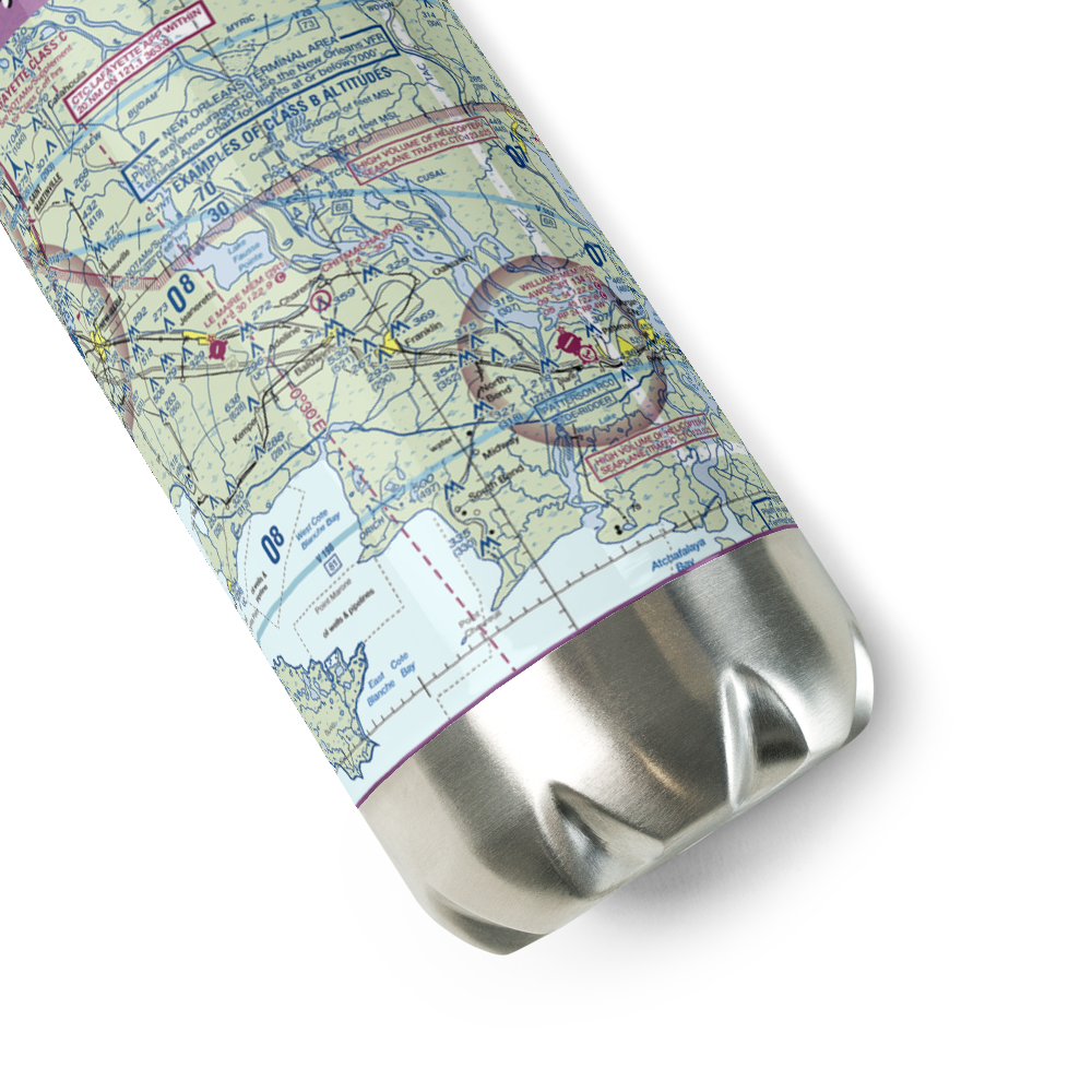 Chitimacha Air Park (2LS2) VFR Sectional Water Bottle 