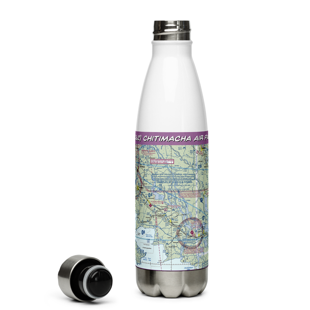Chitimacha Air Park (2LS2) VFR Sectional Water Bottle 