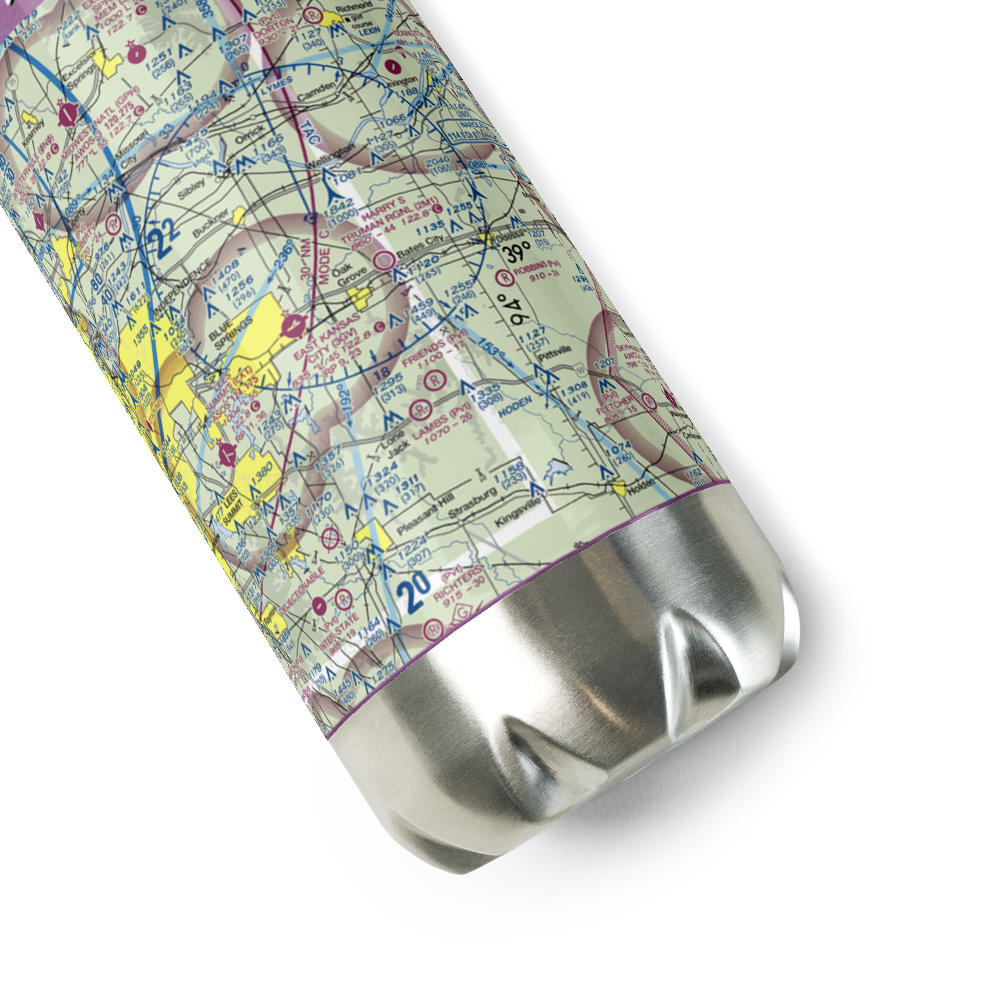 Harry S Truman Regional Airport (2M1) VFR Sectional Water Bottle 