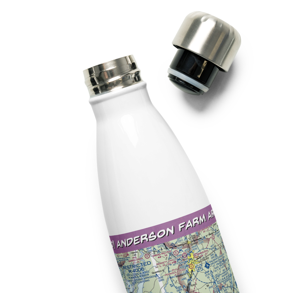 Anderson Farm Airport (2MD0) VFR Sectional Water Bottle 