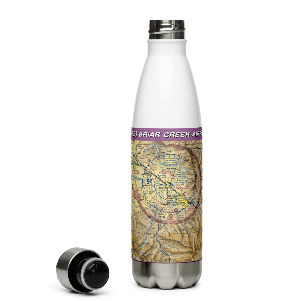 Briar Creek Airport (2MT5) VFR Sectional Water Bottle 