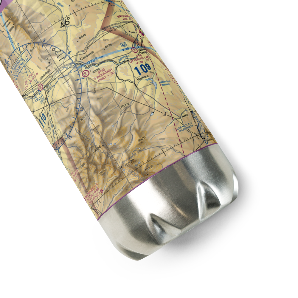 South Boulder Airport (2MT8) VFR Sectional Water Bottle 