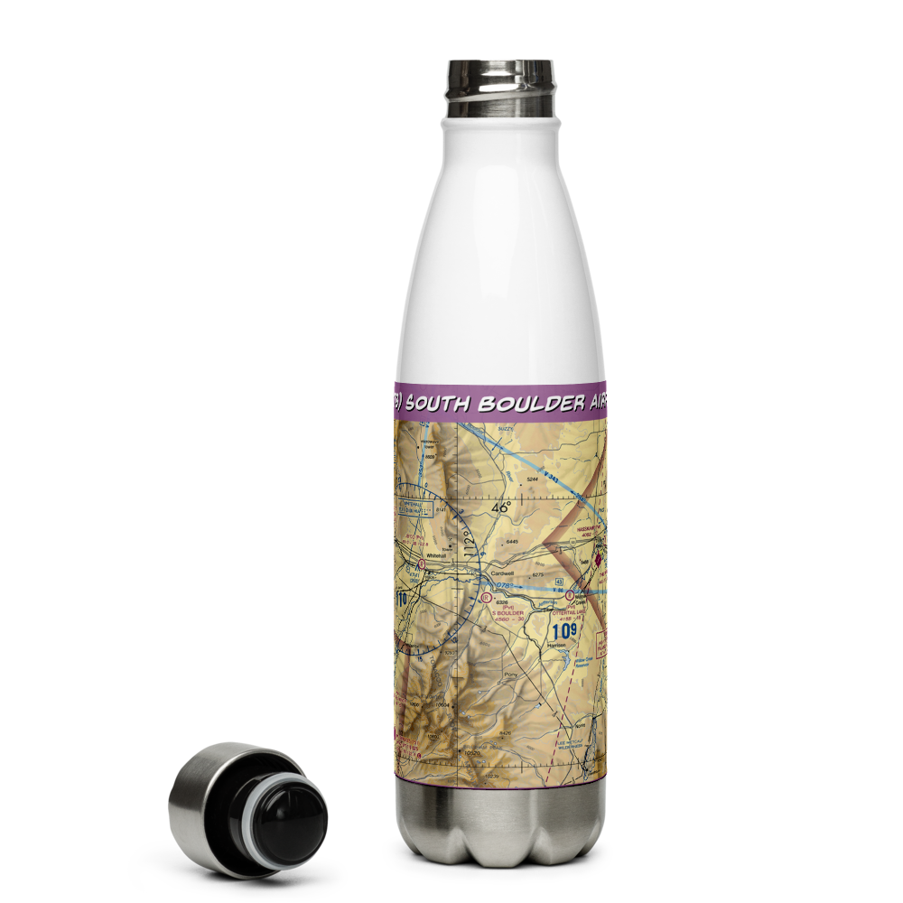 South Boulder Airport (2MT8) VFR Sectional Water Bottle 