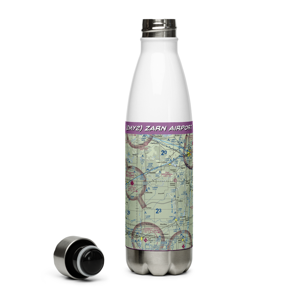 Zarn Airport (2MY2) VFR Sectional Water Bottle 