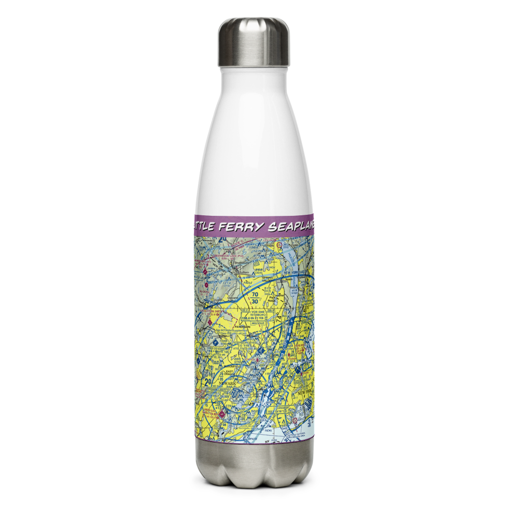 Little Ferry Seaplane Base (2N7) VFR Sectional Water Bottle 