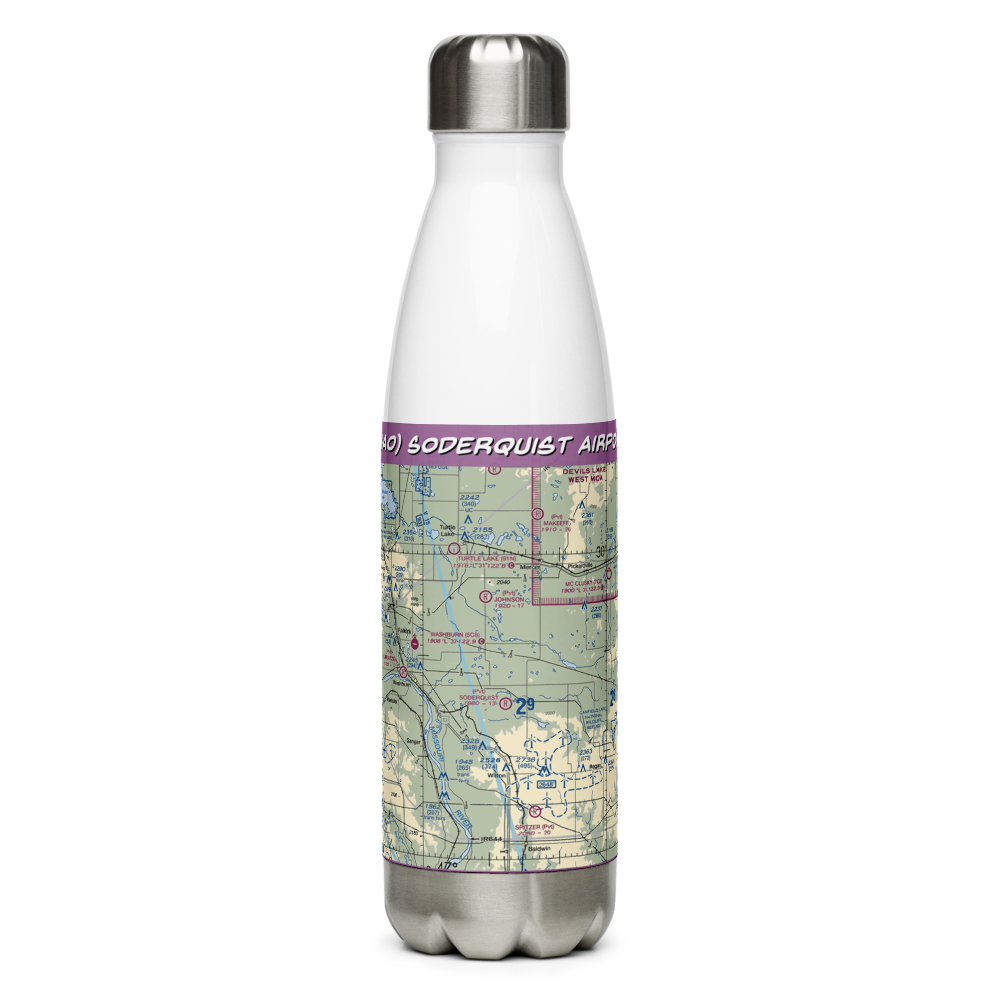 Soderquist Airport (2NA0) VFR Sectional Water Bottle 