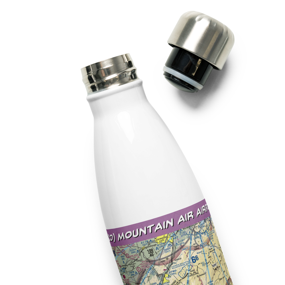 Mountain Air Airport (2NC0) VFR Sectional Water Bottle 