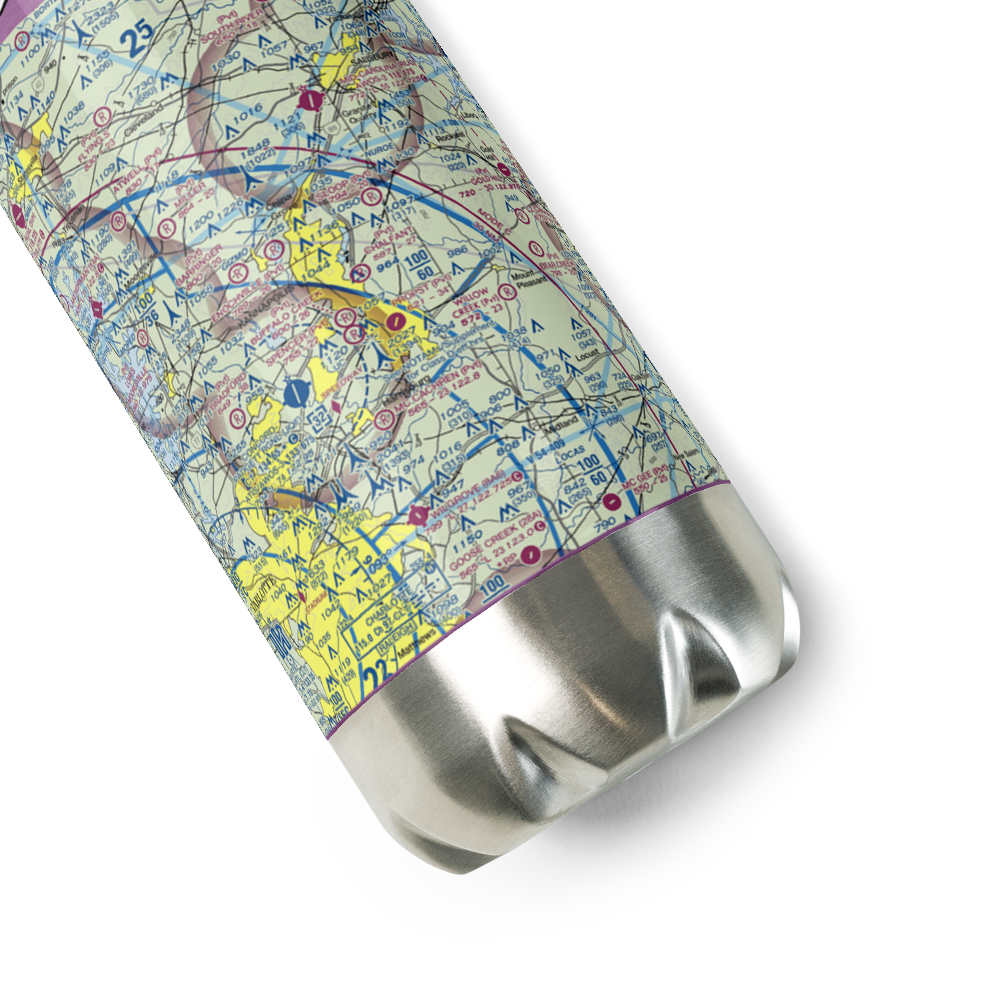 Goodnight's Airport (2NC8) VFR Sectional Water Bottle 