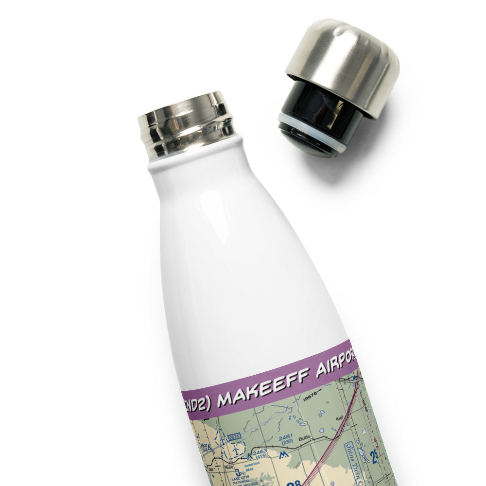 Makeeff Airport (2ND2) VFR Sectional Water Bottle 