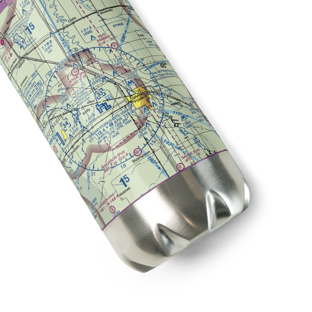 Casslindan Airport (2ND3) VFR Sectional Water Bottle 