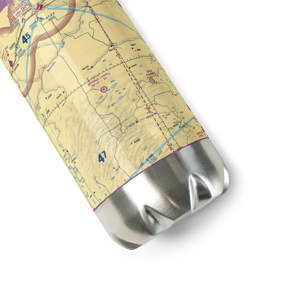 Spring Lake Airport (2NE4) VFR Sectional Water Bottle 