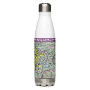 Twin Lakes Airport (2OK2) VFR Sectional Water Bottle