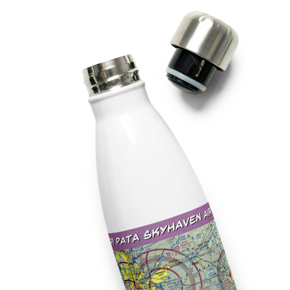 Pata Skyhaven Airport (2OK9) VFR Sectional Water Bottle 