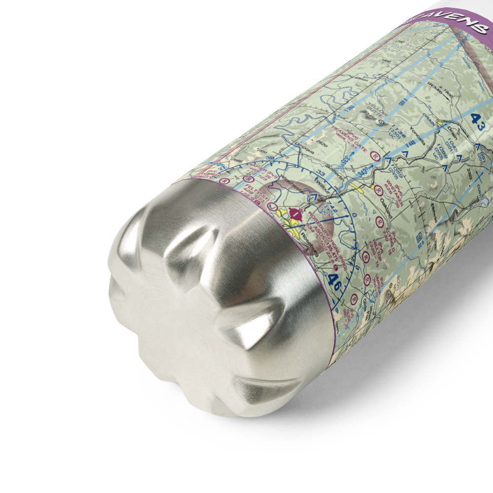 Heavens Gate Ranch Airport (2OR4) VFR Sectional Water Bottle 