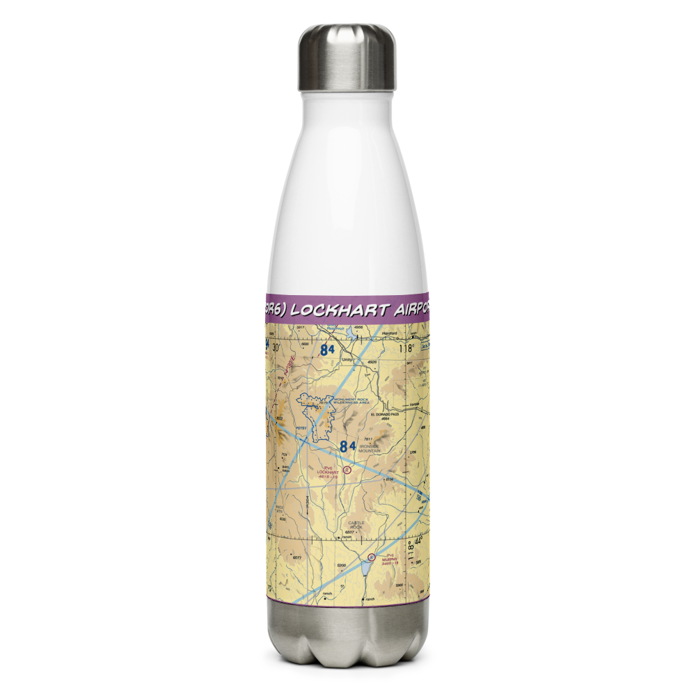 Lockhart Airport (2OR6) VFR Sectional Water Bottle 