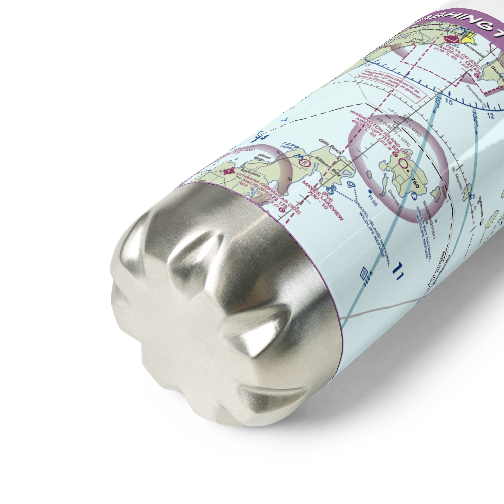 Washington Island Airport (2P2) VFR Sectional Water Bottle 