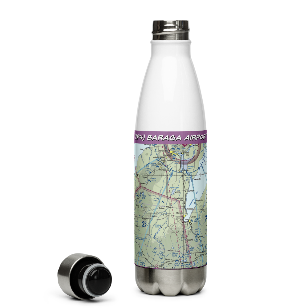 Baraga Airport (2P4) VFR Sectional Water Bottle 