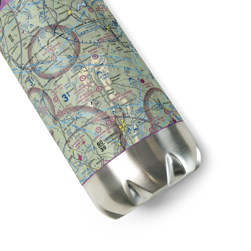 Boden Airport (2PA4) VFR Sectional Water Bottle 